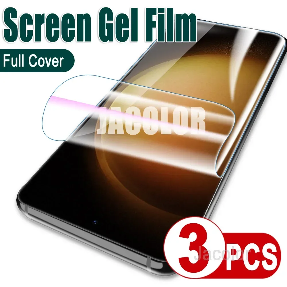 

3PCS Hydrogel Film Screen Protector For Samsung Galaxy S23 Ultra Plus S 23 23Ultra 23Utra 23Plus 5 G Soft Protective Protection