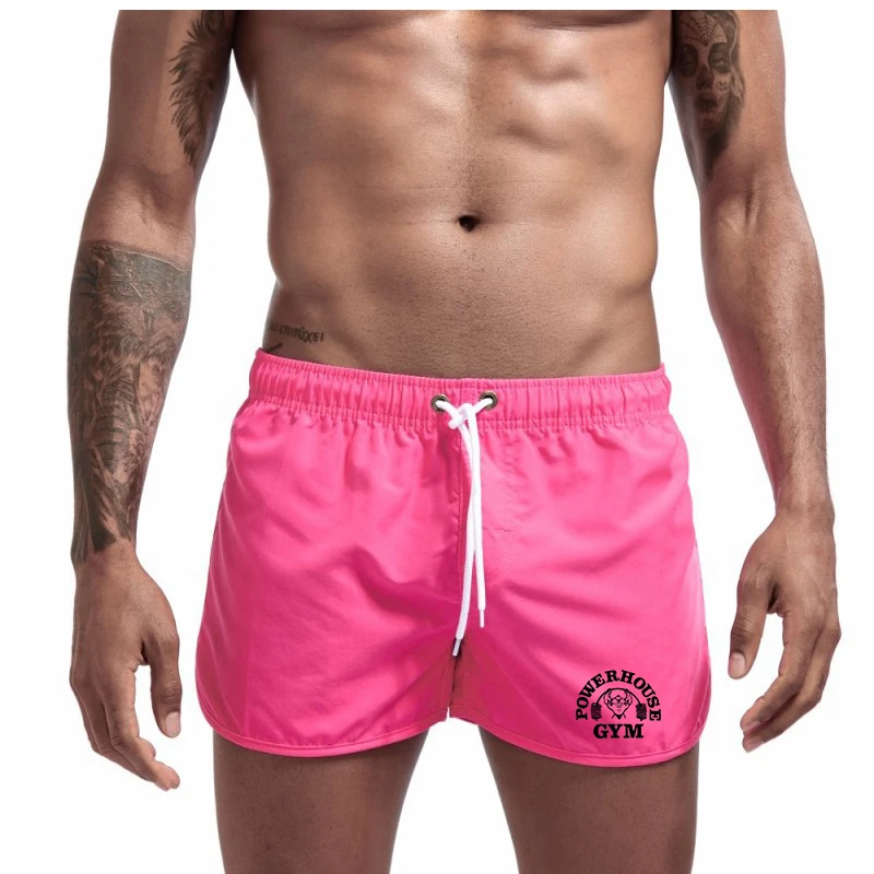 남성용 프린트 수영 반바지, 해변 서핑 운동복 조깅 반바지, 빠른 건조 피트니스 캐주얼 여름 반바지