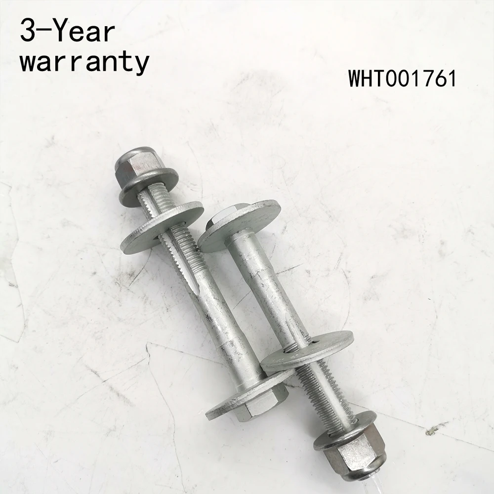 2Pcs Rear axle eccentric bolt WHT001761 For VW Eos Golf Scirocco Sharan Tiguan T-Roc Audi Q2 Q3 A3 S3 RSQ3 Q4 AQ3SB Skoda Kodiaq