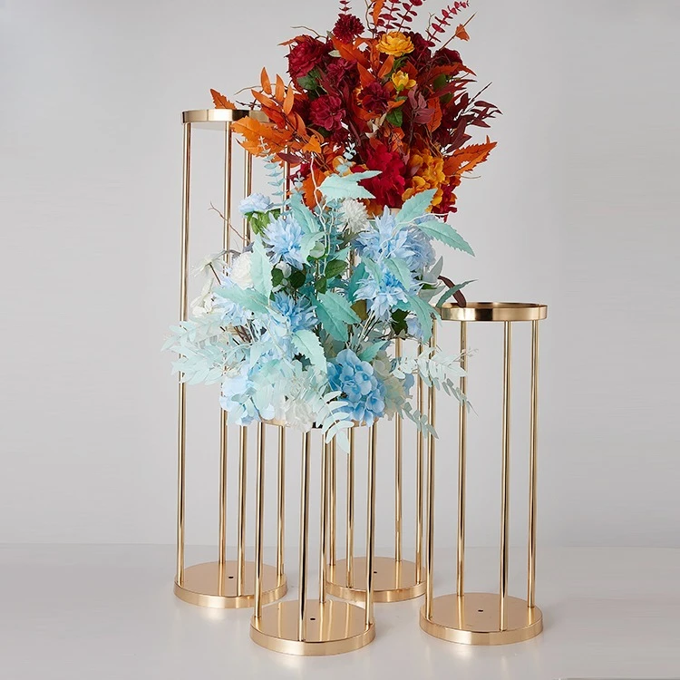 Zhuoyun factory direct sales party decoration iron metal flower stand wedding ornament