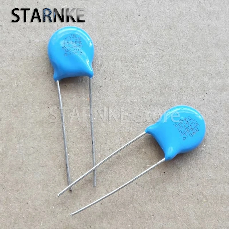 100PCS High Voltage Ceramic Capacitor 250V/400V 472M Foot Distance 7MM Safety Capacitor Ceramic Dielectric Capacitor