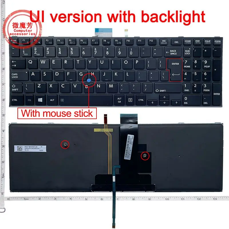 US laptop Keyboard for Toshiba Satellite Pro R50-C Tecra A50-C Z50-C A50-C1510 A50-C1520 Z50-C1550 laptop English US KB