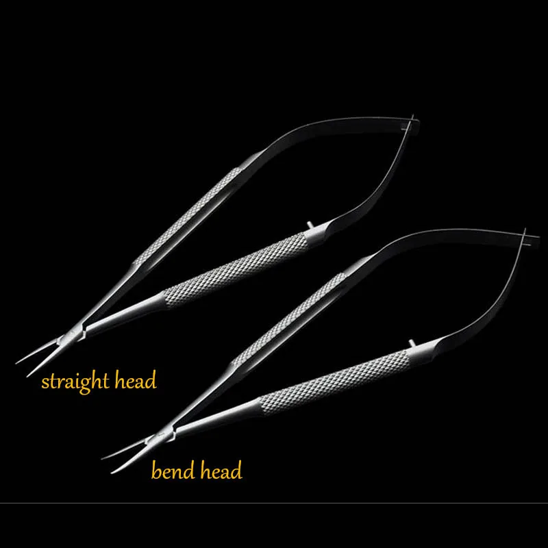 5pcs straight head stainless steel microsurgical instrument 12/14/15/16/18cm surgical ophthalmic device lock needle holder plier