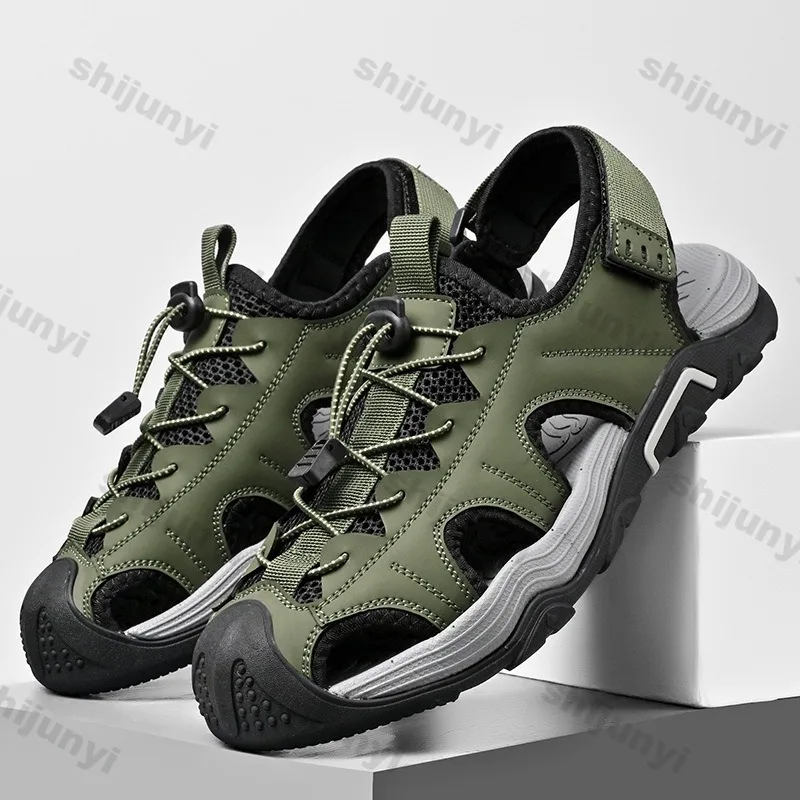 

Летняя мужская обувь 2025 г., дышащие носки, уличная пляжная обувь для водных видов спорта, модные легкие удобные повседневные сандалии