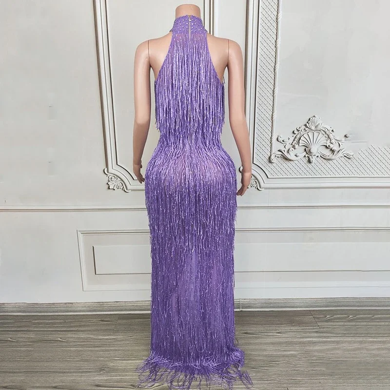 فستان عيد ميلاد المرأة اللاتينية الزي المغني حفلة احتفال فساتين ثوب زفاف مساء زي Dj Ds المرحلة كلوبوير