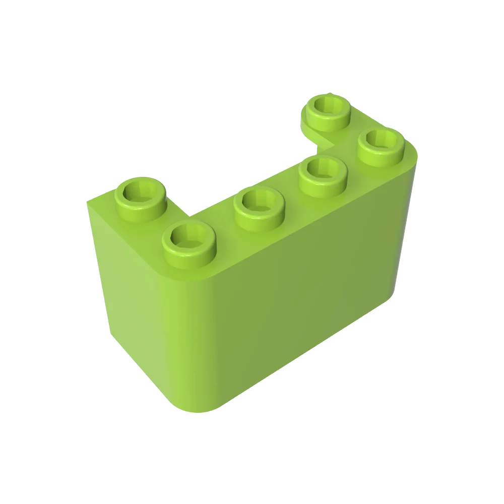 مكعبات بناء Gobricks GDS-1156 الزجاج الأمامي عمودي 2 × 4 × 2 متوافقة مع ليغو 4594 للأطفال التعليمية التقنية