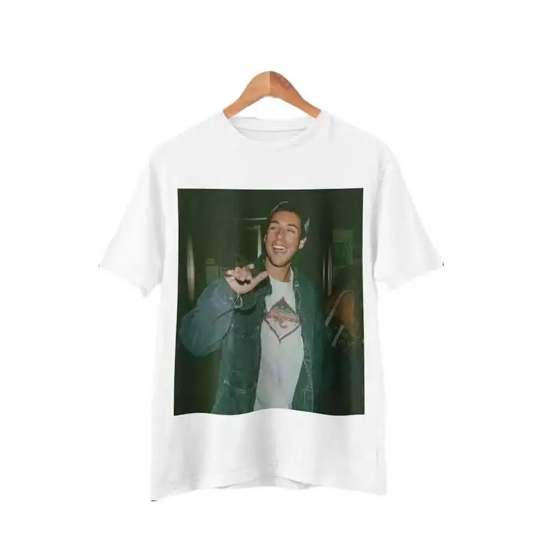 Adam Sandler Retro T-shirt Man Vrouw Hoge kwaliteit Vintage T-shirt Katoen Korte mouwen Mode T-shirt Zacht ademend Tops