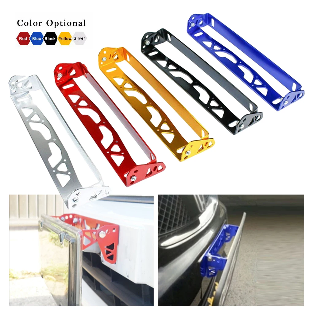 Stylish Car License Plate Frame - Unique Variety Of Colors Stylish Accessory License Plate Bracket silver 24.5*21*3cm