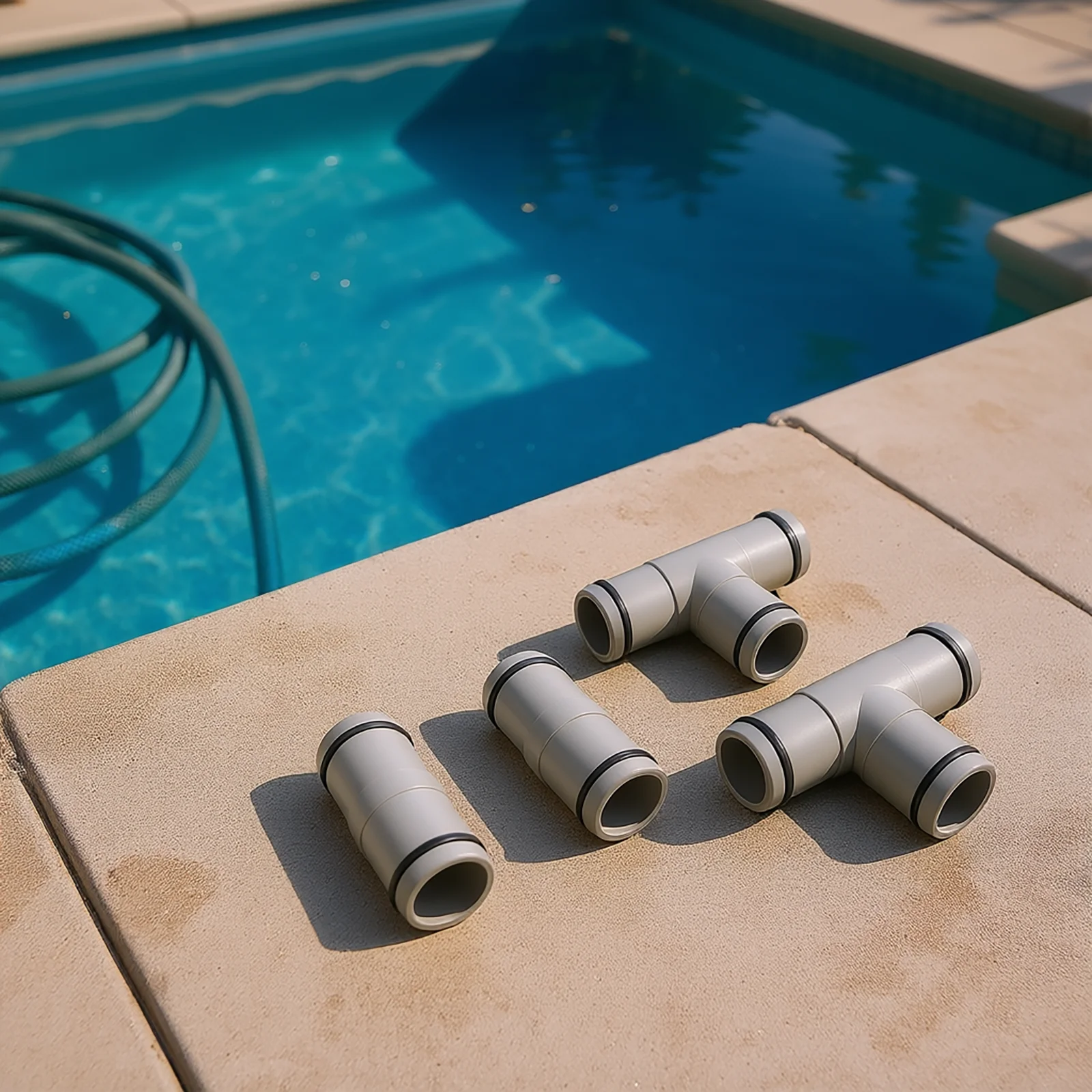 موصل مضخة الفلتر، موصل خرطوم حمام السباحة المصمم لحمامات السباحة فوق الأرض، يتضمن محولين وموصلات لحمامات السباحة #5