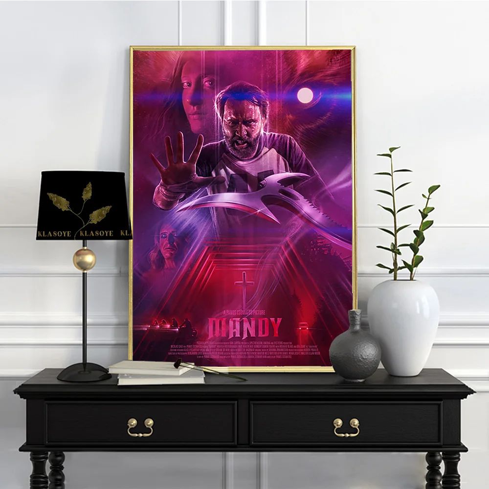 Mandy Psychedelic Action Horror Film Art Print Poster Movie Illustration Canvas Painting Video Room Cinema Decor Wall Picture