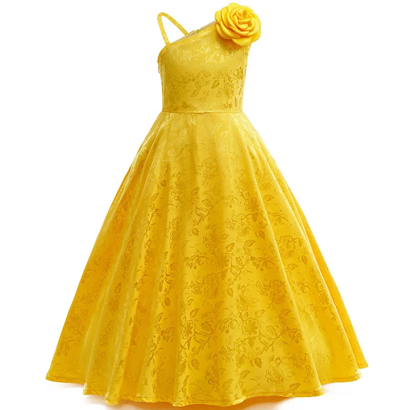 Mädchen-Themenkleid mit Aufdruck – Leichtes Sommerkleid aus Baumwolle [Obst/Tier/Einhorn] Print, Geburtstags- und Festtagsoutfit
