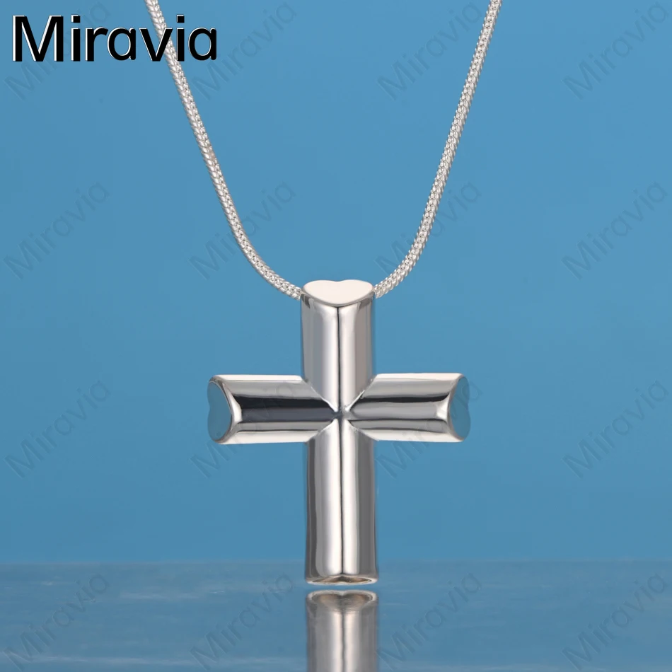 

Miravia 925 Sterling Silver Cross Pendant Necklace - Everyday Accessory For Women, Simple And Elegant Jewelry