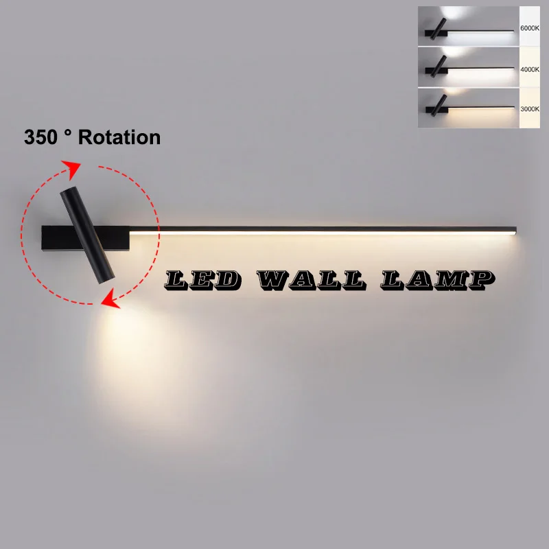 Modern LED Wall Lights for Corridor Living Room Hard-wired Rotatable Spotlight LED Wall Lamps Wall Sconce Kitchen Bar Bedside