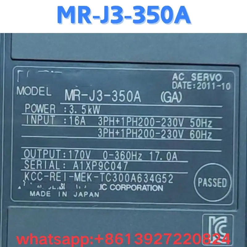 Used drives MR-J3-350A test OK Fast Shipping