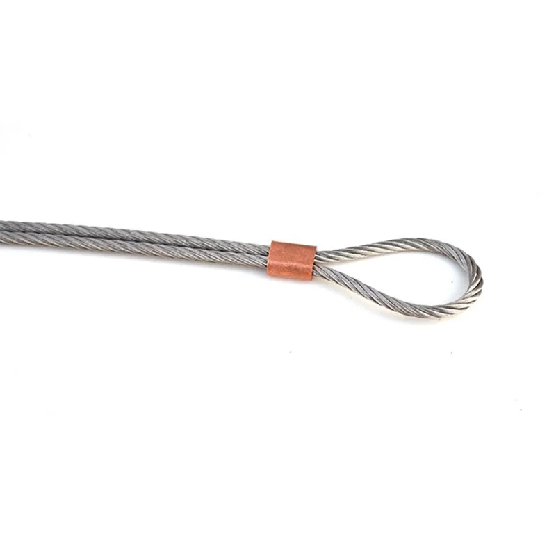 1 قطعة حبل أسلاك الفولاذ تجعيد كم M1 M1.5 M2 M2.5 M3 M4 M5 M6 M8 304 الفولاذ المقاوم للصدأ/النحاس البيضاوي كابل تثبيت كليب دائم