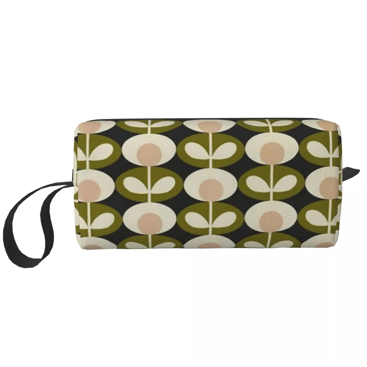 Orla Kiely กระเป๋าแต่งหน้า, กระเป๋าซิปเรียบง่าย tas kosmetik เดินทางเครื่องแป้งขนาดเล็กกระเป๋าเครื่องสำอางความจุขนาดใหญ่