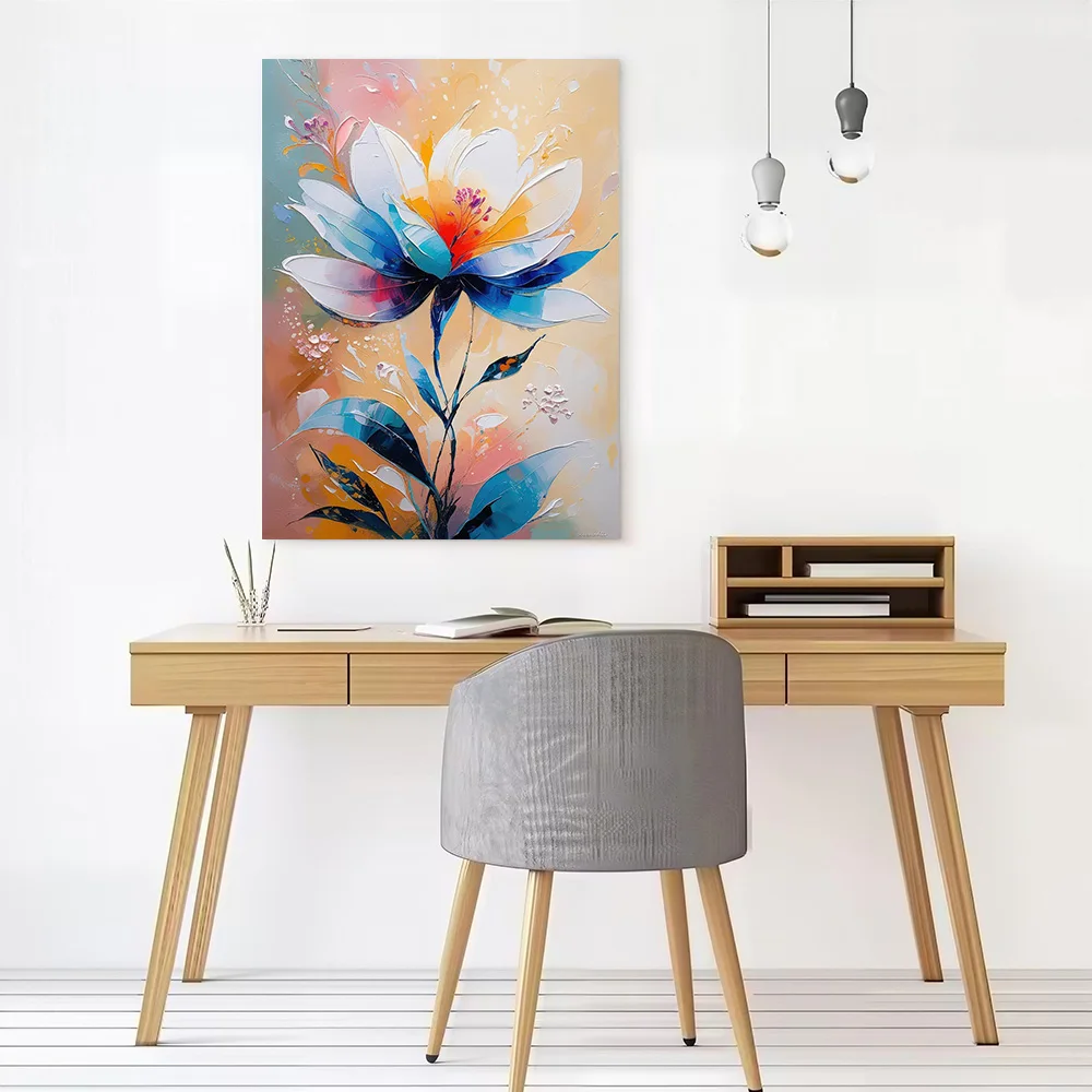 Abstract Floral Painting Canvas Wall Arts Poster Customizable Pictures Printing for Room Decorative Picture Home Decor Luxury