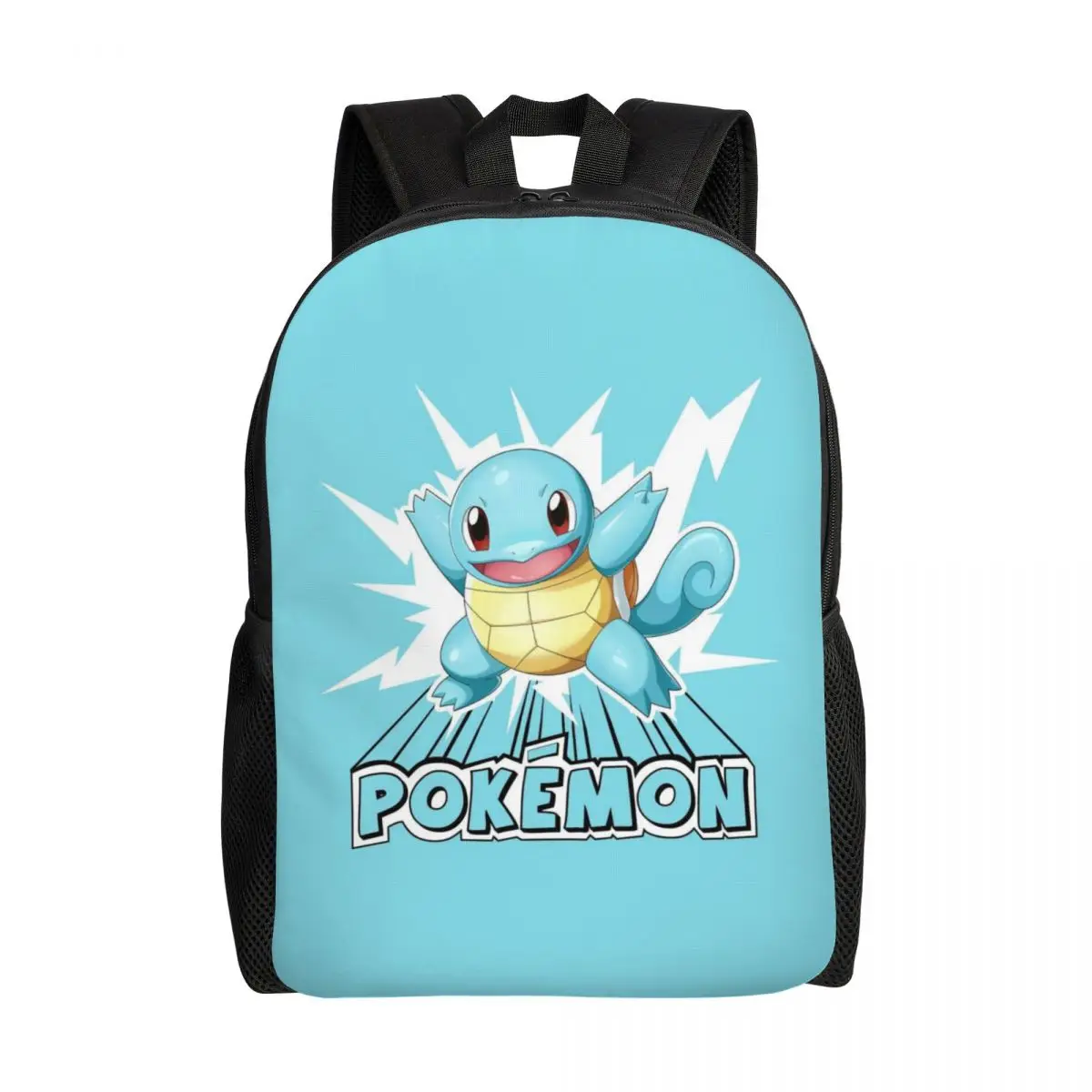 

Custom Squirtles Anime Backpack for Women Men Waterproof College School Bag Print Bookbag