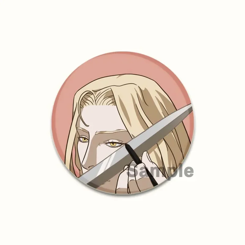 Castlevania Art Icons Pins Badge Fashion Jewelry Accessories Decoration Brooch Tinplate Badges for Clothes Backpack Hat 44/58mm