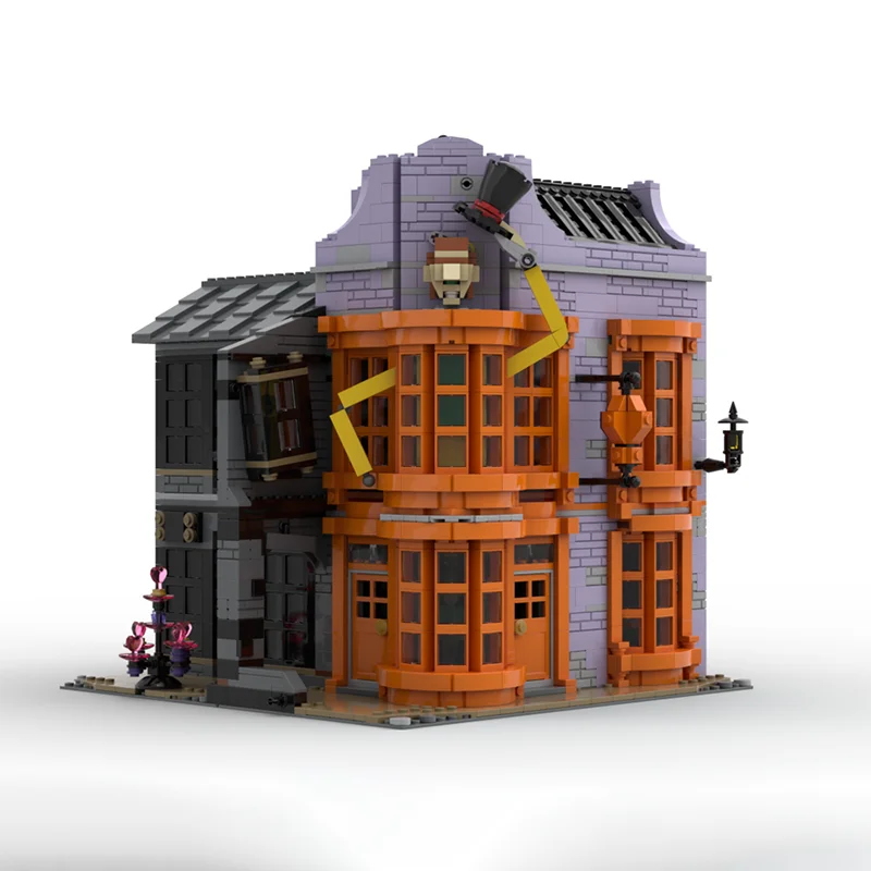2258pcs MOC Harry Modular Weasley's Wizard Wheezes Model Building Blocks Architecture Craft Assemble DIY Collection Creative