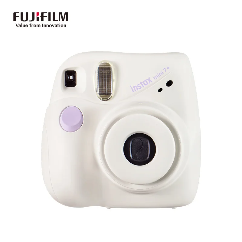 Fujifilm Instax Mini 7+ Instant Camera Film Cam Auto-focusing Wrist Strap Birthday Christmas for Girl New Year Festival Gift As