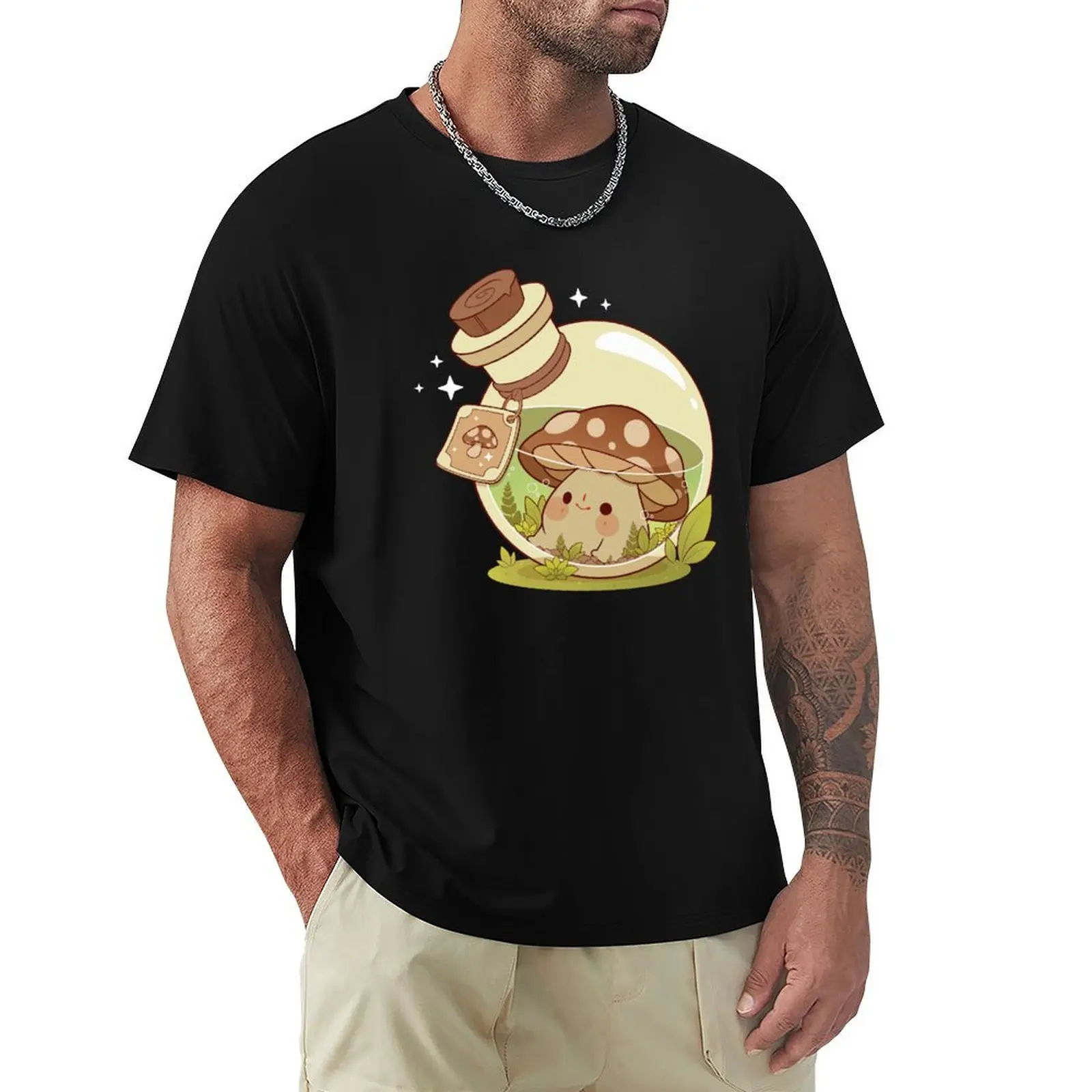 Mushroom in magic potion T-Shirt t shirts for man graphic vintage T-Shirt