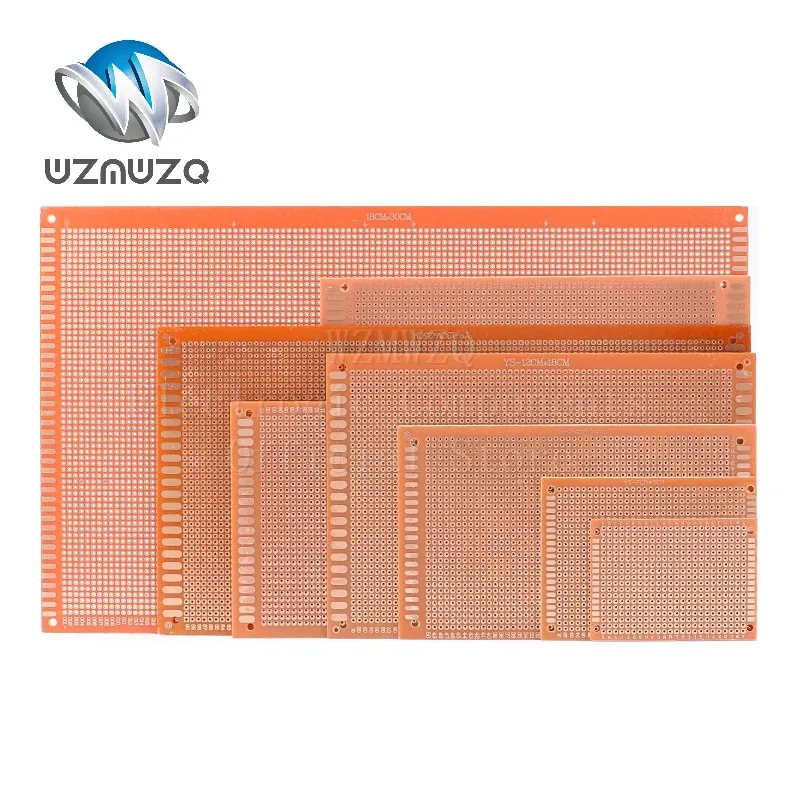 2PCS FR4 Copper Cu Clad Laminate Single double panel CCL 7*10 10*15 10*22 12*18 15*20 CM 1.5mm FR4 Universal Board Practice PCB