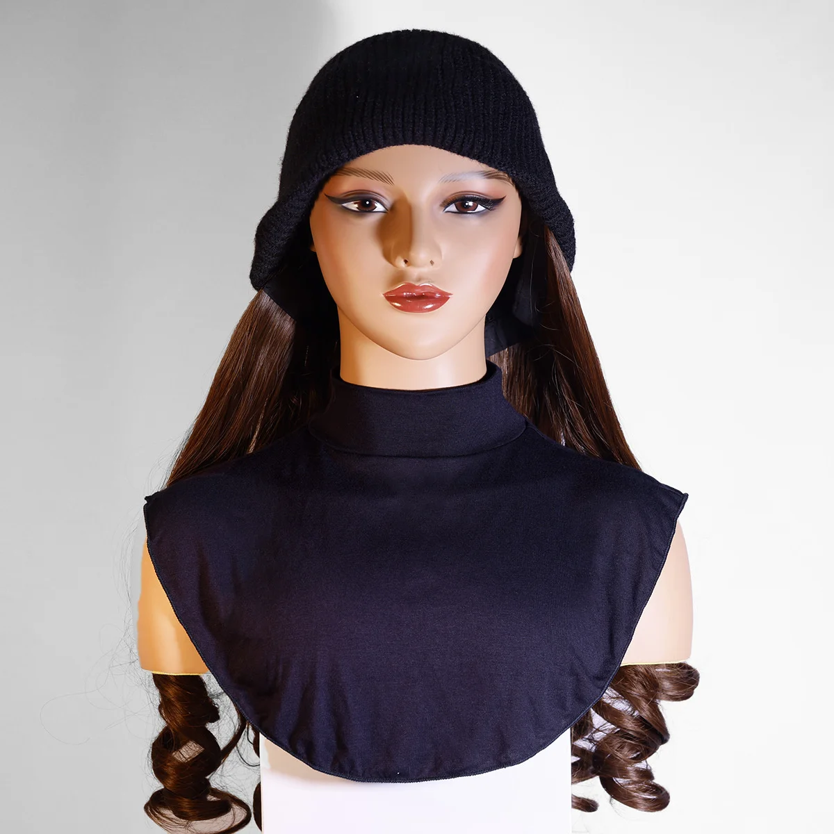 [قطن مرسيريزد عالي الجودة] غطاء قميص بياقة مزيفة بنمط جديد وشاح بياقة مزيفة وشاح بلون سادة غطاء قميص سفلي