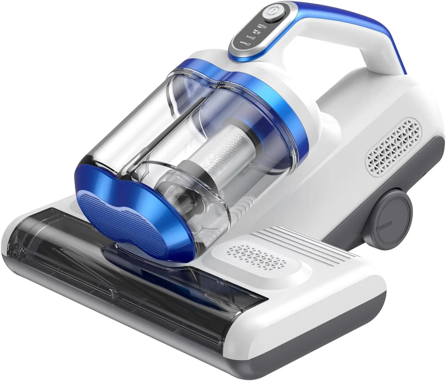 Mattress Vacuum Cleaner Bed Vacuum with 16Kpa Suction 253.7nm UV-C Light, 30000 Rpm/Min Dual Brushroll Rotation & HEPA Filter