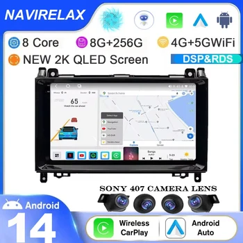 9&#x27;&#x27; inch Android 14 Mercedes Benz Mercedes Sprinter W906 W639 AB Class Mercedes Mercedes Vito Vito Car Radio Multimedia GPS DVD Player