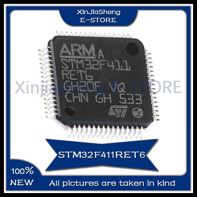 2PCS/LOT STM32F411RET6 LQFP-64 STM32F411 RET6 STM32F IC MCU New Original IC Chip In Stock STM32F411RET6