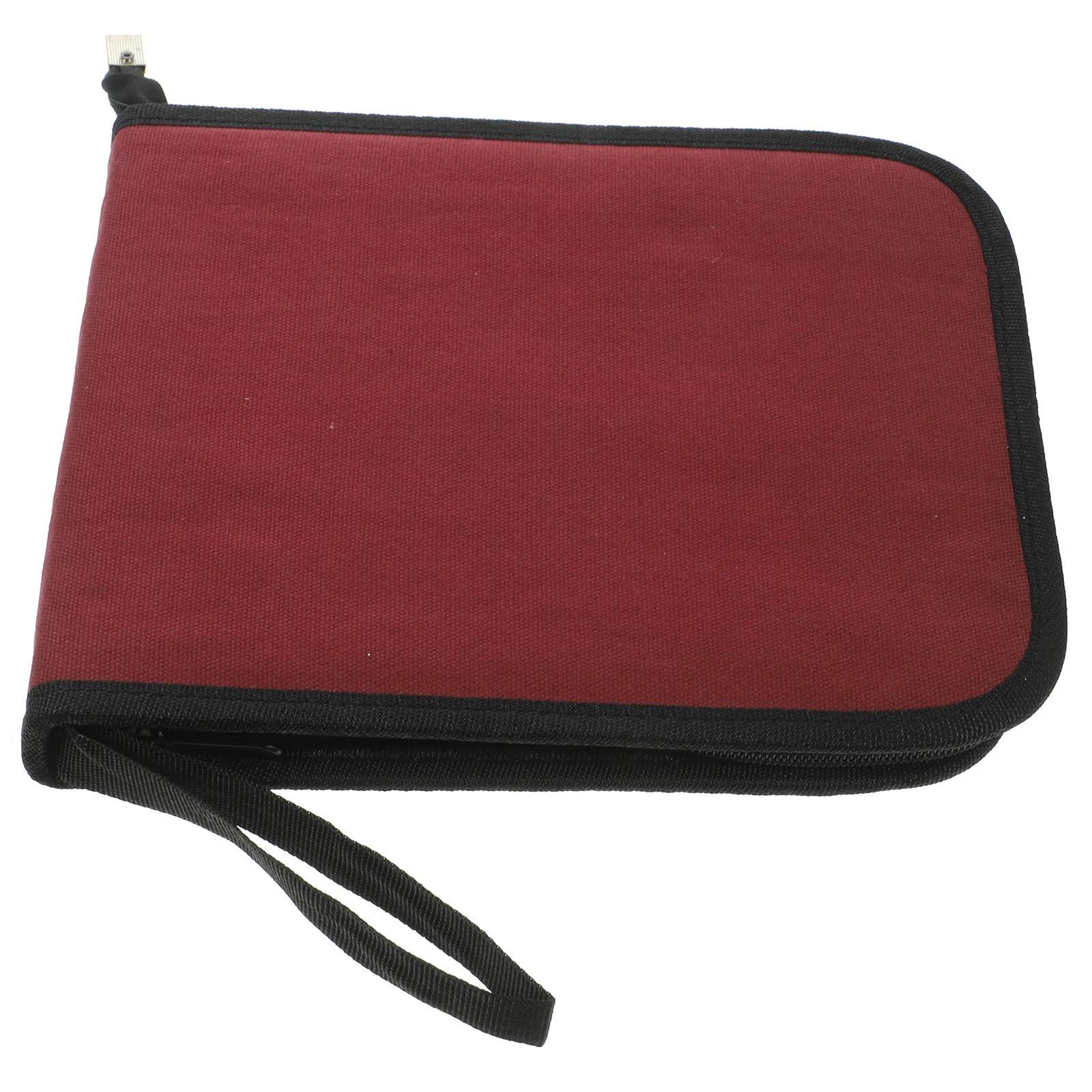 Canvas Pencil Case Wrap Pens Storage Bag Fold Drawing Pencils Stationery Art Painting Pouch School