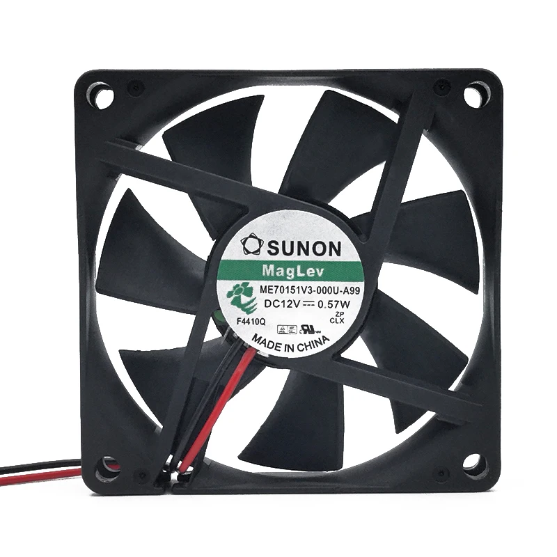 

70*70*15 мм Φ SUNON 7015 12V 0,57 W тихий магнитный подвесной охлаждающий вентилятор 7 см