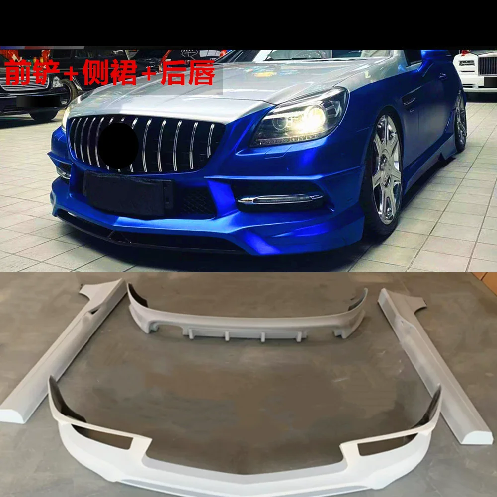 

Комплект кузова автомобиля для Mercedes Benz Slk-Class R172 10-15 модифицированная передняя губа, задняя губа, боковая юбка, объемные автомобильные аксессуары