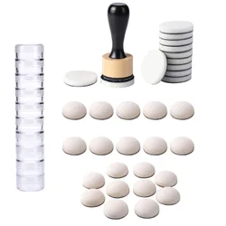 Mini Ink Blending Tool and Replacement Foam Flat Domed Ink Blending Tools for Applying Ink And Paint To Card Background
