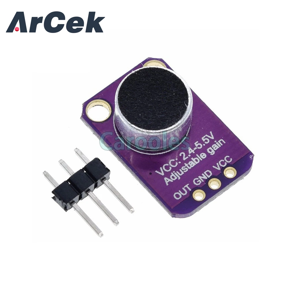 MAX9814 Microphone AGC Amplifier Board Sound Sensor Module Auto Gain Control Attack for Arduino MAX4466 PCB Board Diy Kit