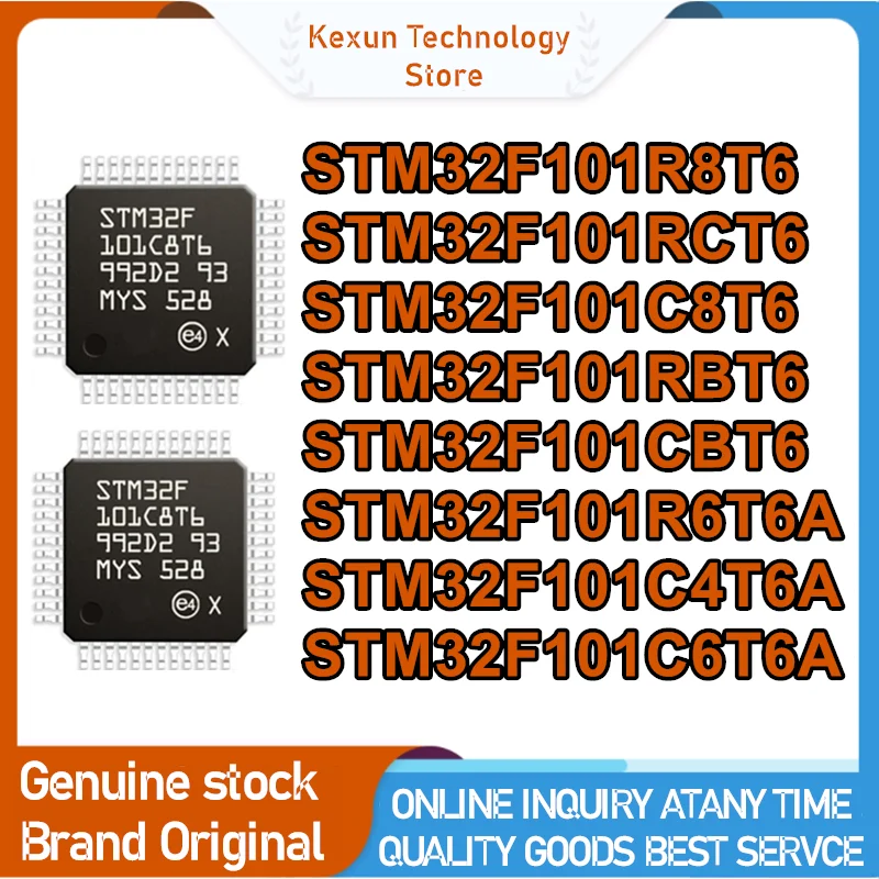 STM32F101C8T6 STM32F101CBT6 STM32F101R8T6 STM32F101RCT6 STM32F101RBT6 STM32F101C4T6A STM32F101C6T6A STM32F101R6T6A New Original
