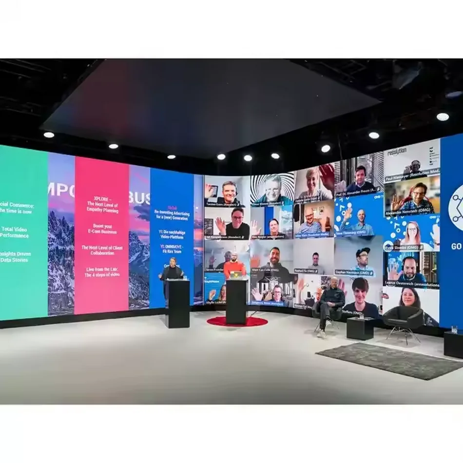 Отличный дисплей P0.93P1.25P1.56P1.87 Cob Крытый небольшой интернат Светодиодный экран высокой четкости