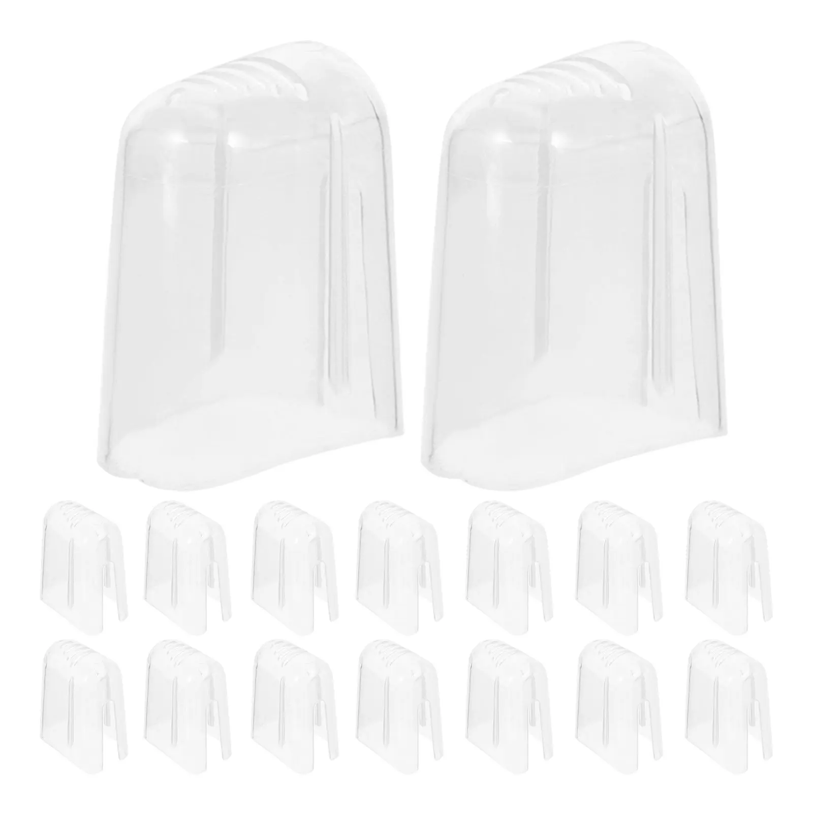 24Pcs Toothbrush Covers Caps for Travel Dustproof Toothbrush Head Protectors Clear Visibility Portable Lightweight Universal Fit