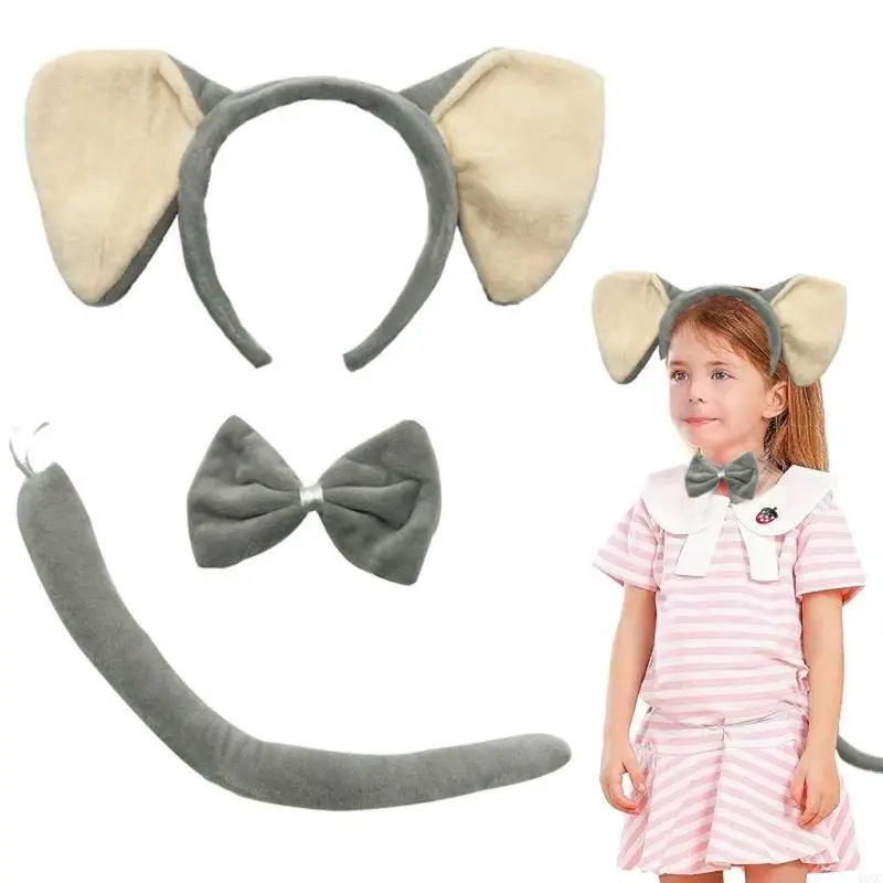 2025 Nieuwe Cartoon Varken Olifant Hoofddeksel Cosplay Zachte Pluche Elastisch Haaraccessoire Voor Kinderen Volwassenen Kostuum