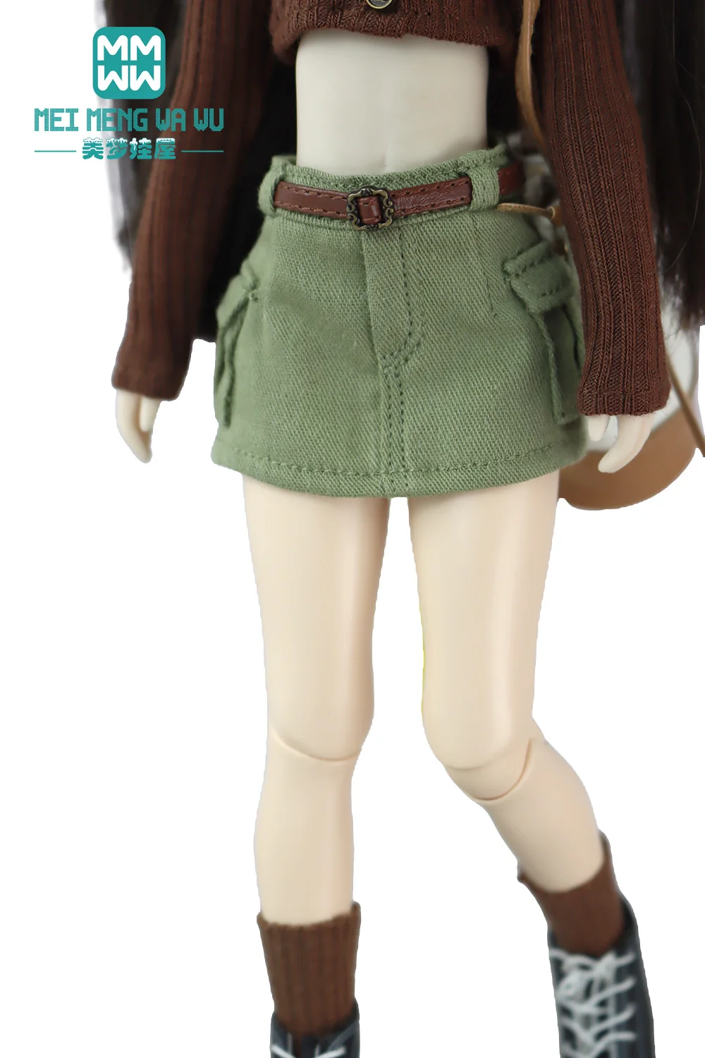 28 cm Blyth-Puppenkleidung, modische bonbonfarbene Blusen, Mini-Jeansröcke für OB23 OB24 Azone-Puppenzubehör – Detail 6