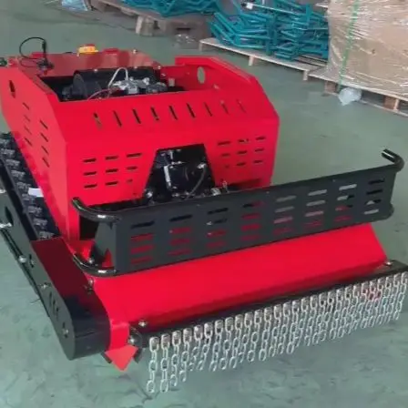 Kostenlose Lieferung CE EPA Motor Rasenmäher, landwirtschaftlicher Gummiketten-Roboter-Rasenmäher mit Fernbedienung