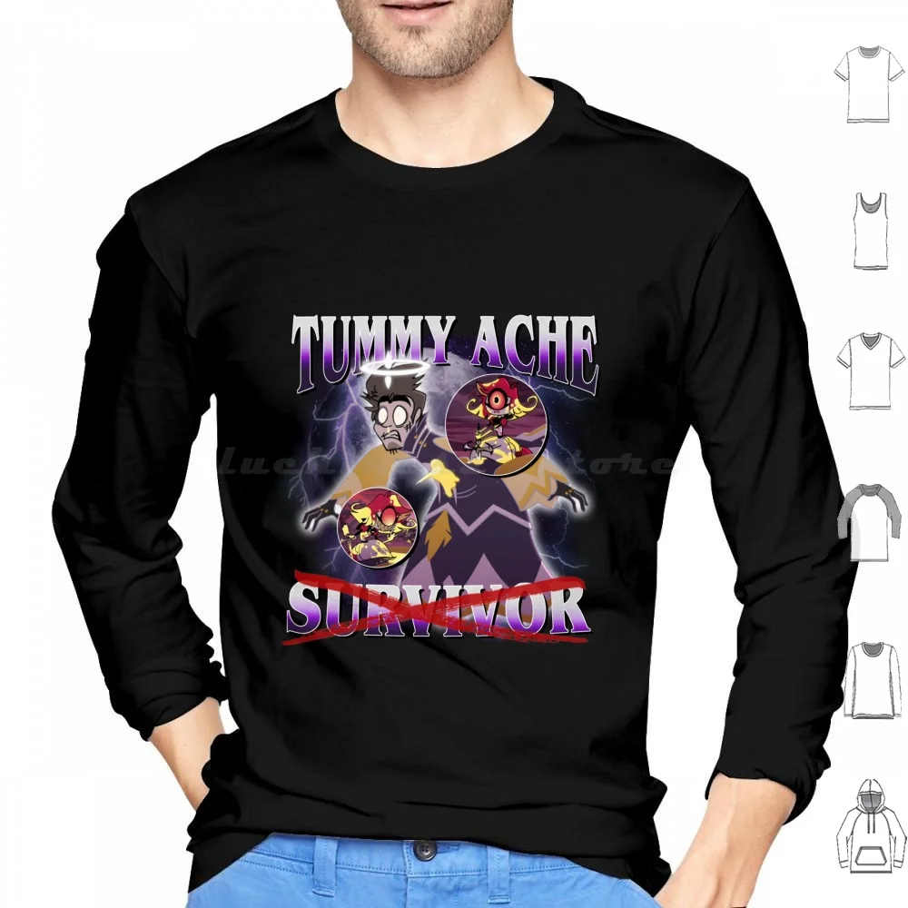 Adam-Tummy Ache Survivor Hoodie cotton Long Sleeve Adam Adam Adam Niffty Niffty Tummy Ache Funny Exterminator Angel