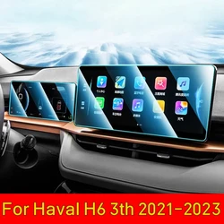 For Haval H6 3th 2021 2022 2023 Car Accessories GPS Navigation Screen Tempered Glass Protective Film Anti-scratch Interior