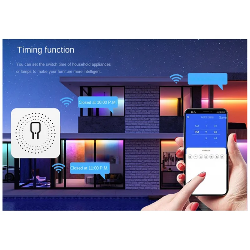 1 шт. Tuya Smart Wi-Fi модуль переключателя Jog самоблокирующееся реле голосовое управление Alexa Google Home 16A 220 В