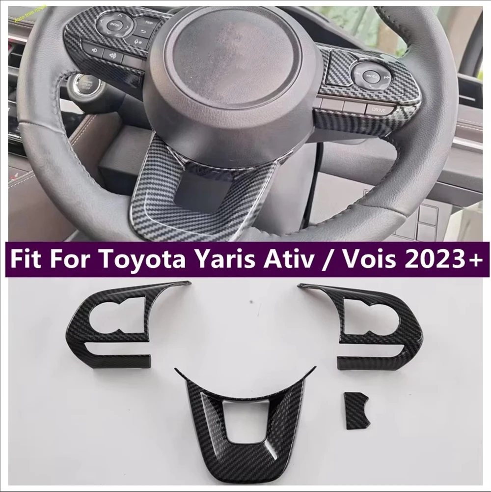 

ABS Steering Wheel Bottom Interior Decoration Frame Cover Trim Fit For Toyota Yaris Ativ / Vois 2023 2024 Car Accessories