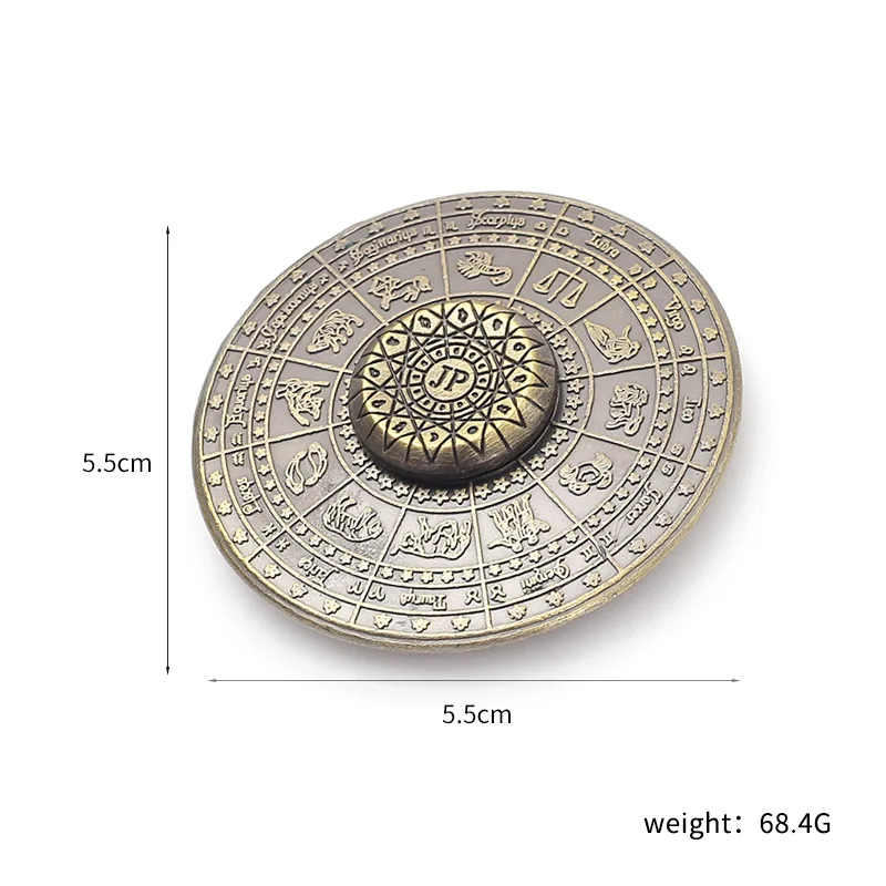 12 كوكبة بوصلة جيروسكوب تململ سبينر EDC جيروسكوب معدني دوار لتخفيف التوتر لعبة جيروسكوب للأطفال #6