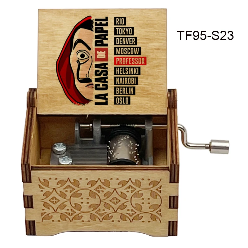 LaCasaDePapel Interlude《Bella Ciao》Climax 14-seconds Adapted 18-Tone Music Box Home Box Accessories Ornaments Family Party Gift