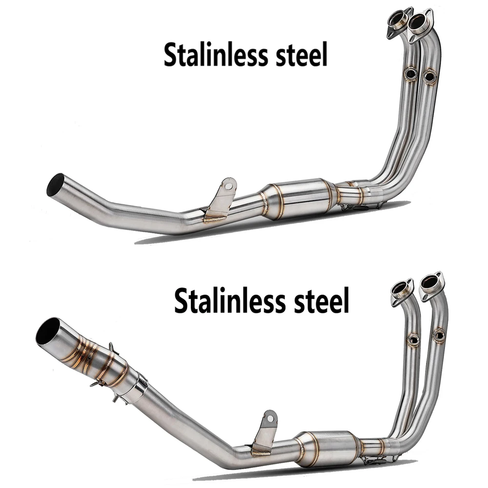 51MM universal Motorcycle Exhaust Front Pipe Titanium Alloy Line Optional Original Or Interface For CFMOTO 450MT 450 MT ADV