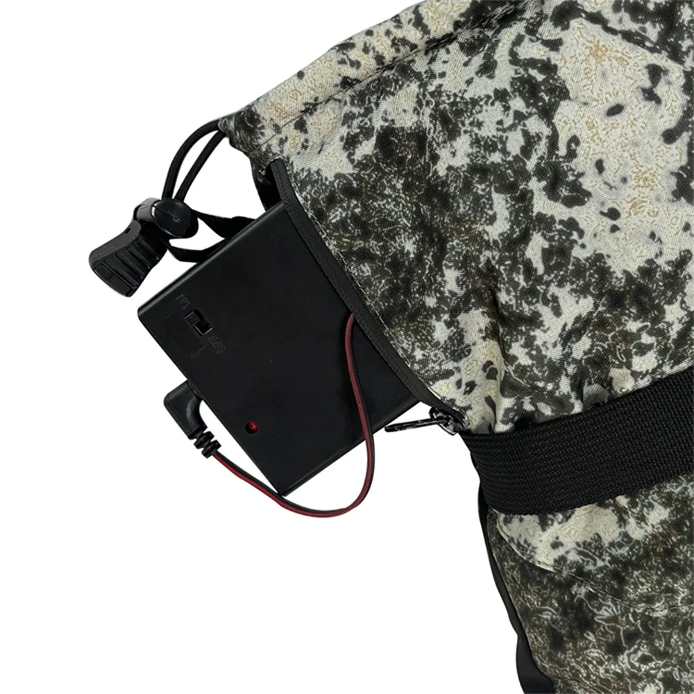 قفازات التدفئة للدراجات النارية شاشة تعمل باللمس قفازات تسخين كهربائي مع صندوق بطارية في الهواء الطلق الشتاء ركوب الدراجات التدفئة التزلج قفاز #5